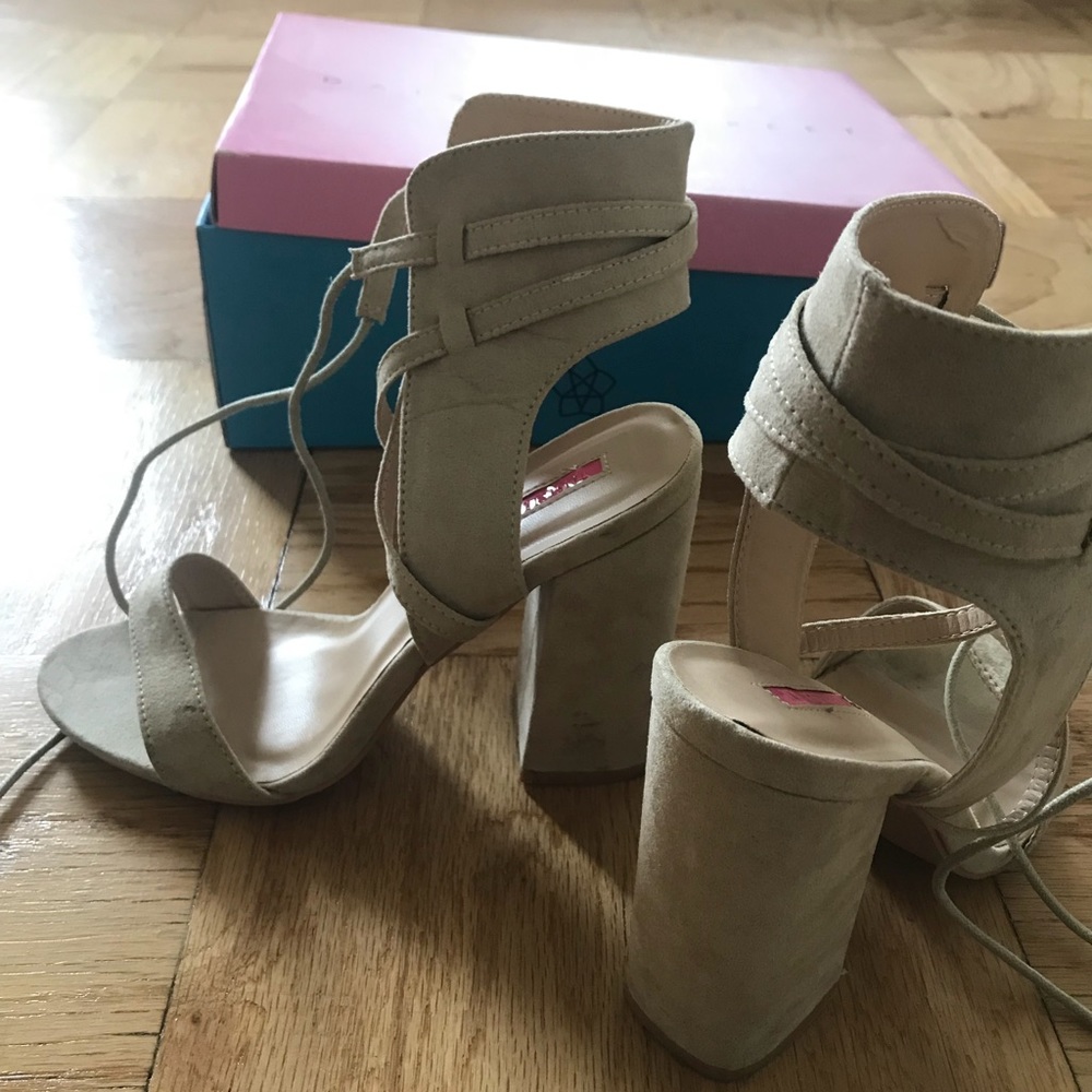 Suede heels